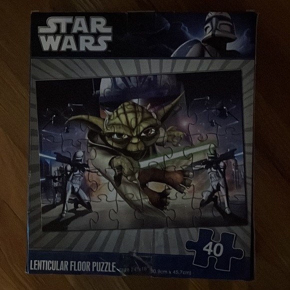 Star Wars Clone Wars 40 Pc Lenticular Puzzle 24x18" - Used (Cardinal) - Picture 7 of 8